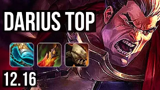 DARIUS vs RENGAR (TOP) | Quadra, 8 solo kills, 67% winrate, Legendary, 18/3/4 | TR Diamond | 12.16