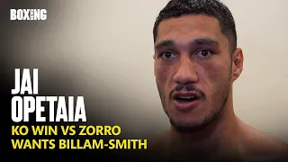 Jai Opetaia Calls Out Chris Billam-Smith After Stunning KO Win vs Zorro