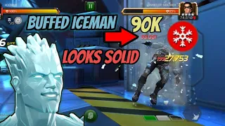 Buffed Iceman Looks Solid |with and without synergy| - Marvel Contest of Champions