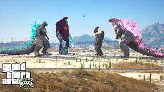 Godzilla Minus One, Scarking vs Godzilla 2024 x Kong - The New Empire ( GTA V Mods )