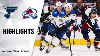 NHL Highlights | Blues @ Avalanche 1/2/20