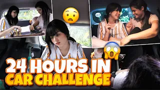 24 HOURS IN CAR CHALLENGE 🤩😱|*WENT RIGHT*| RIVA ARORA
