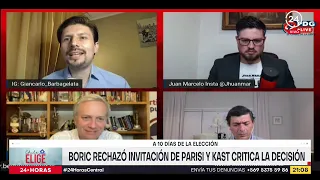 Boric rechazó invitación de Parisi y Kast critica la decisión a 10 días de la elección