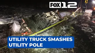 Utility worker faces DUII after PGE truck smashes utility pole