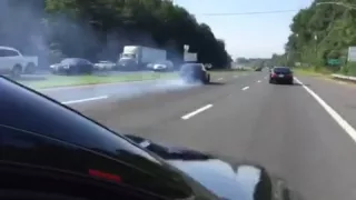 C63 Weistec stage 3 into fourth gear burnout 100mph