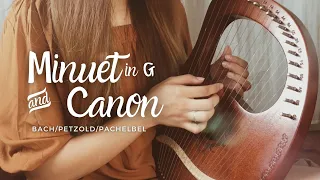 Minuet (Bach/Petzold) & Canon (Pachelbel) | Lyre harp - Janine faye