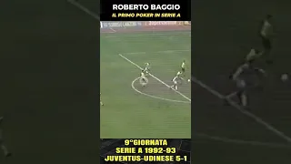 ROBY BAGGIO 4 RETI IN UNA PARTITA JUVENTUS-UDINESE 5-1 SERIE A 1992-93 #shorts #casastene