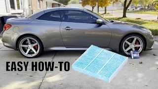 How to Change a 2011 Infiniti G37 Cabin Air Filter