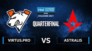 CS:GO - Astralis vs. Virtus.pro [Dust2] Map 2 - IEM Cologne 2021 - Quarterfinal