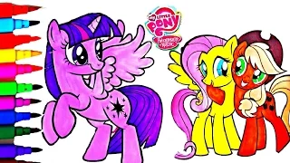 MLP Pinkie Pie Twilight Sparkle Apple Jack Coloring Book Videos Fun Activities Kids Balloons Toys