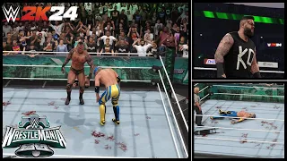 WWE2K24 | Randy Orton vs Logan Paul vs Kevin Owens | Triple Threat  |WrestleMania 40 | #wwe #wwe2k24