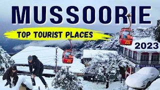 Mussoorie Trip 2023 | Mussoorie Tourist Places | Budget Tour in December | Mussoorie Snowfall