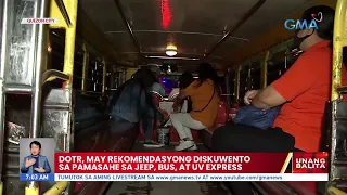 DOTr, may rekomendasyong diskuwento sa pamasahe sa jeep, bus, at UV express | UB