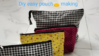 llDiy plastic pouch making method ll#makeup pouch👝#