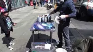 Spray paint artist @ Times Square NYC