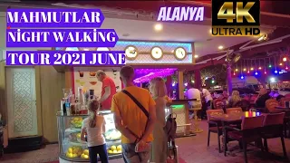 mahmutlar night walking tour 2021 ! alanya antalya turkey holiday ! 4k UHD 60 fps turkey travel