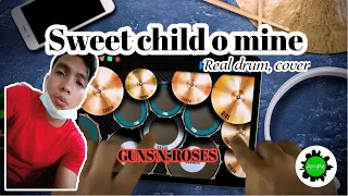 Sweet child o mine, (real drum cover)#idol