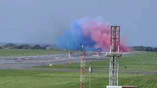 The Red Arrows depart Prestwick Airport on VJ75 Day [4K/UHD]