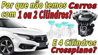 Por que não temos Carros monocilindricos e Bicilindricos, ou 4 Cilindros crossplane e V4?