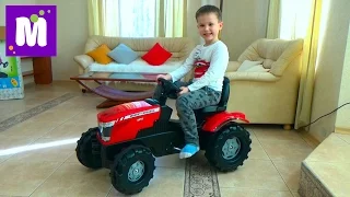 Трактор большой педальный для мальчиков
