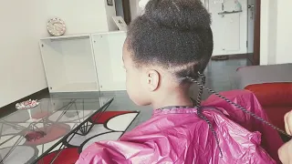 HOW TO MAKE TWO STRAND TWIST ON TODDLER 4C NATURAL HAIR