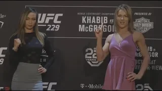 Michelle Waterson vs. Felice Herrig - Media Day Face-Off - (UFC 229: Khabib vs. McGregor) - /r/WMMA