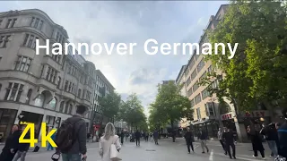 Hannover City Walk Tour 🚶‍♀️4k 60fps