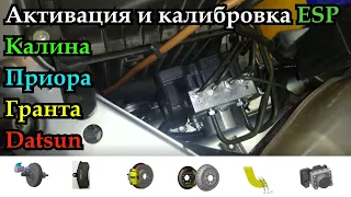 Активация и калибровка гидроблока системы ESP Калина, Гранта, Приора, Datsun