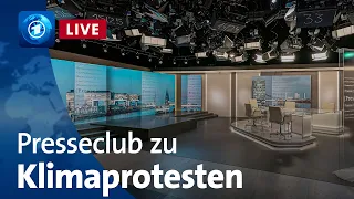 Presseclub live: Klimaproteste – heiligt der Zweck jedes Mittel?