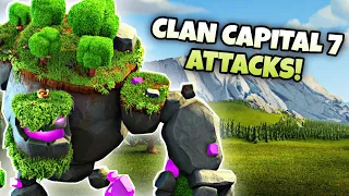 CAPITAL HALL 7 ATTACKS! Clan Capital Attack Strategy | CLASH OF CLANS