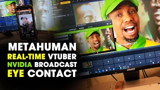Unreal Engine 5.1 | How to VTube MetaHuman with Nvidia Broadcast Eye Contact | OBS | ManyCam