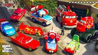 GTA 5 - Stealing Mcqueen Cars with Franklin PART 3 (GTA V Real Life Cars #19)