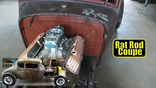 Rat Rod Fire Wall Build From School Bus Scrap - Model A Coupe