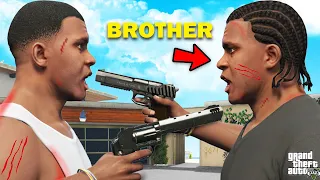 GTA 5 : Franklin Biggest Fight With His Twin Brother In Front Of Franklin's House (GTA 5 Mods)