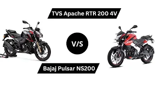 TVS Apache RTR 200 4V vs Bajaj Pulsar NS200