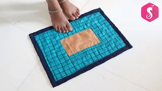 3 Simple & Useful Doormats Making from old Clothes l DIY Doormats l Sonali's Creations