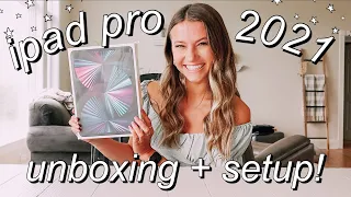 iPad Pro 2021 *M1* UNBOXING + SETUP! (silver, 11 inch, 128gb)