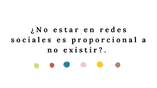 ¿No estar en redes sociales es proporcional a no existir?