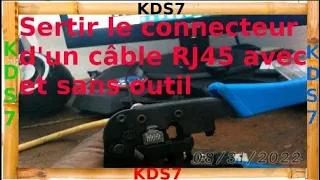 Sertissage d'un câble RJ45 avec et sans outil