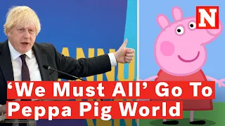 Boris Johnson Praises Peppa Pig World After Losing Place In Speech: 'We All Must' Go