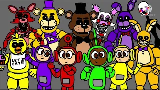 The banana splits vs willy's wonderland cover (teletubbies vs Freddy’s wonderland)