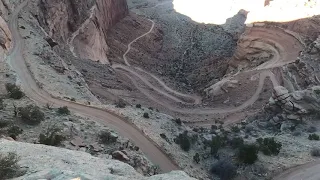Shafer Canyon Trail Canyonlands Island in the Sky district to Potash Road to Moab, Utah in HD