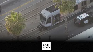 Motorcyclist killed in collision with train in Long Beach