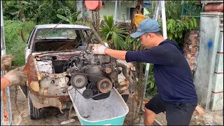 Restoration TOYOTA CORONA  Car1989 Antique | Restoring classic car engine part 3