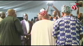 Chief Ebenezer Obey Thrills Chief Segun Osoba, Dele Momodu and H.E Governor Ademola Adeleke