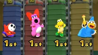 Mario Party 9 - Garden Battle - Shy Guy vs Birdo vs Koopa vs Kamek