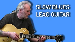 Slow blues lead guitar solo