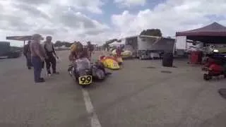 Barber Vintage Festival 2014 - Sidecar in Paddock Area