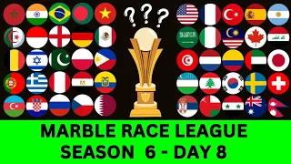 50 Countries Marble Race League Season 6 Day 8 in Algodoo