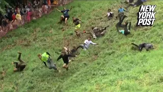 WATCH: Gloucestershire Cheese Rolling 2024 competition